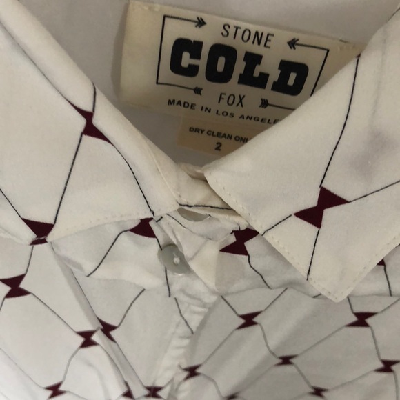 Stone cold fox silk Riley romper size 2 - Picture 4 of 8